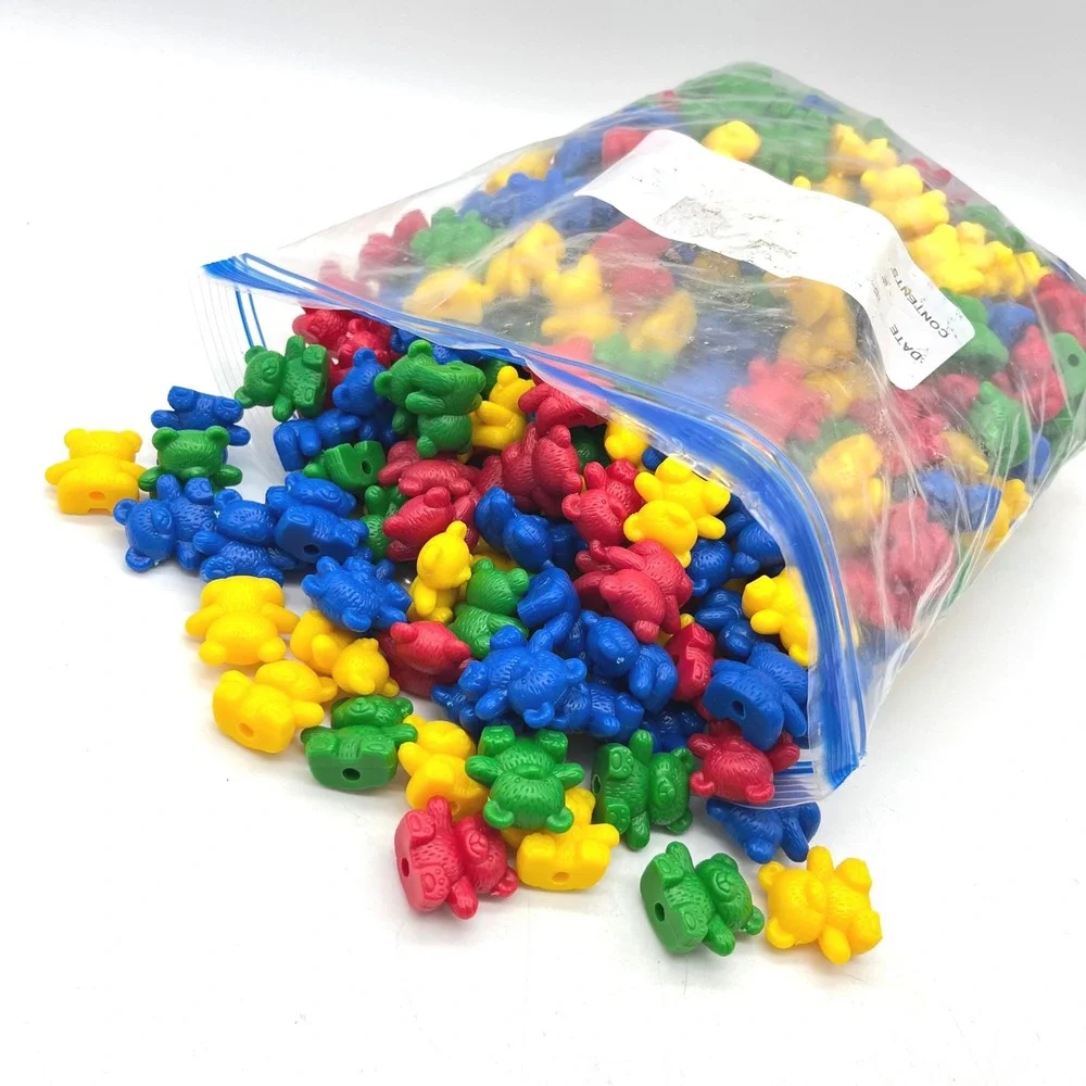 4 Lbs Bulk Plastic Teddy Bear Counters Math Manipulatives Sorting Red Blue Green